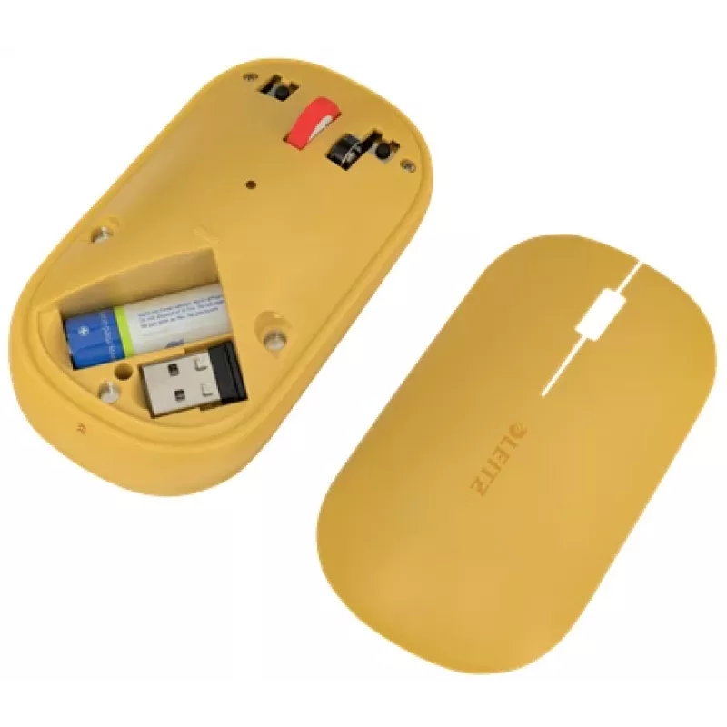 „Leitz Cosy“ belaidė pelė, abiem rankoms tinkama, RF belaidis + Bluetooth, 4000 DPI, oranžinė