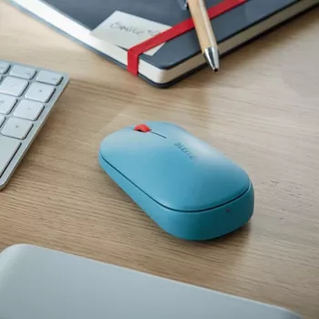 „Leitz Cosy“ belaidė pelė, abiem rankoms tinkama, RF belaidis + „Bluetooth“, 4000 DPI, mėlyna