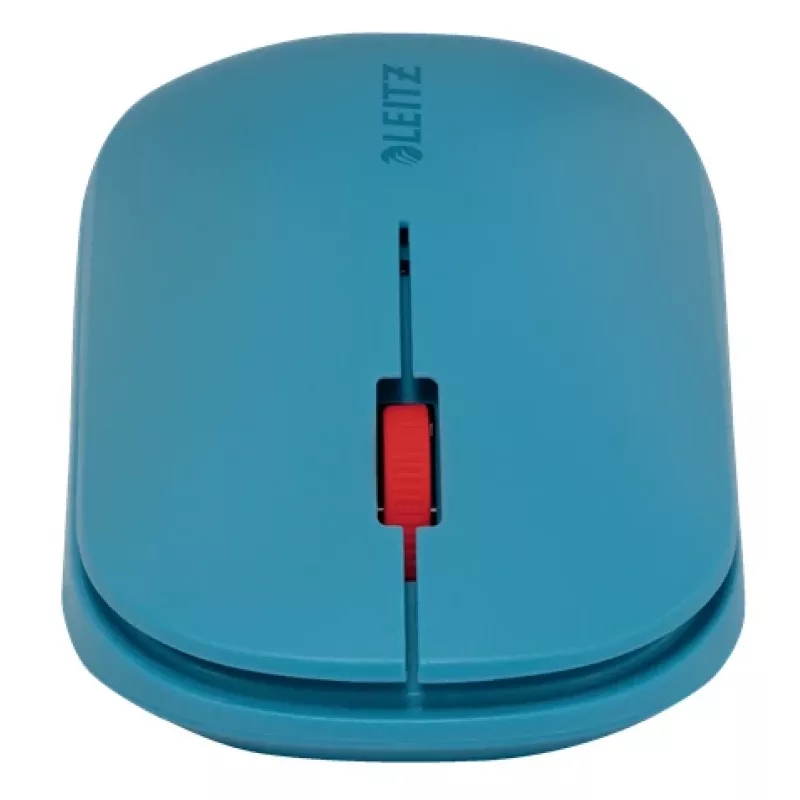 „Leitz Cosy“ belaidė pelė, abiem rankoms tinkama, RF belaidis + „Bluetooth“, 4000 DPI, mėlyna