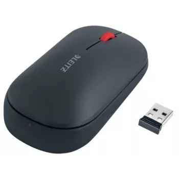 Leitz Cosy belaidė pelė, abiem rankoms tinkama, radijo dažnio belaidis + Bluetooth, 4000 DPI, pilka