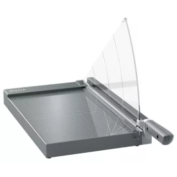 Leitz Precision Office Pro popieriaus pjaustytuvas A4+, 25 lapai, nerūdijantis plienas, A4 Maxi, 80 g/m², aliuminis, stiklas, nerūdijantis plienas, antracitas