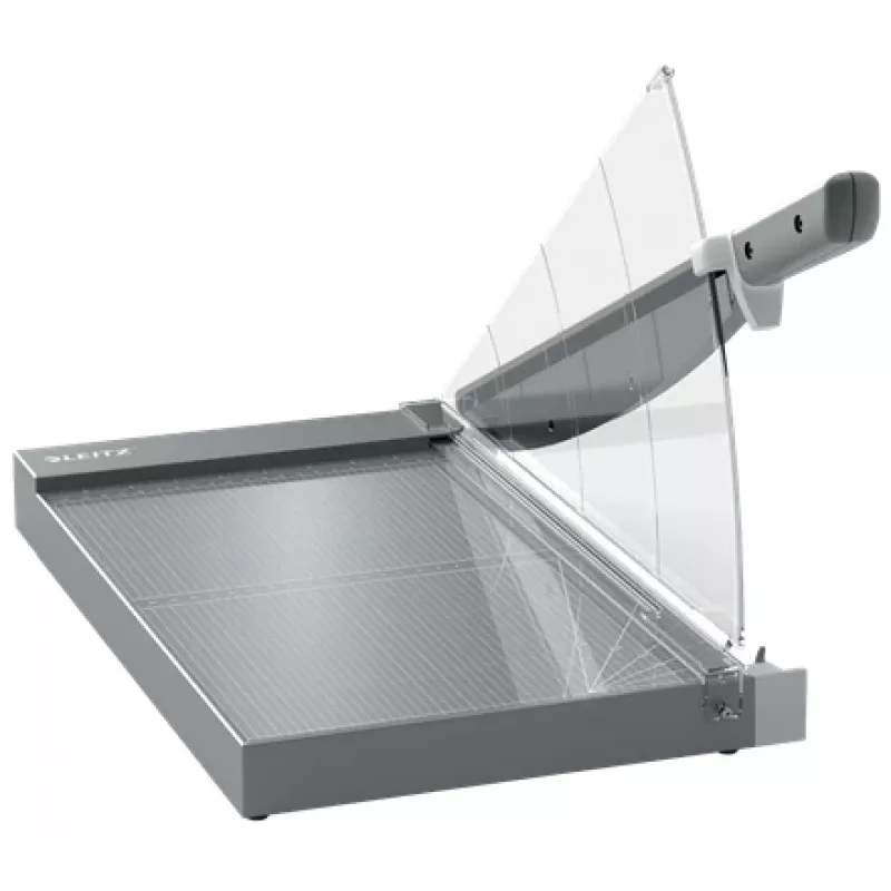 Leitz Precision Office Pro popieriaus pjaustytuvas A4+, 25 lapai, nerūdijantis plienas, A4 Maxi, 80 g/m², aliuminis, stiklas, nerūdijantis plienas, antracitas