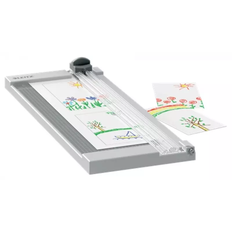 Leitz Precision Home popieriaus pjoviklis A4, 8 lapai, A4, 80 g/m², pilkas, guma, 153 mm