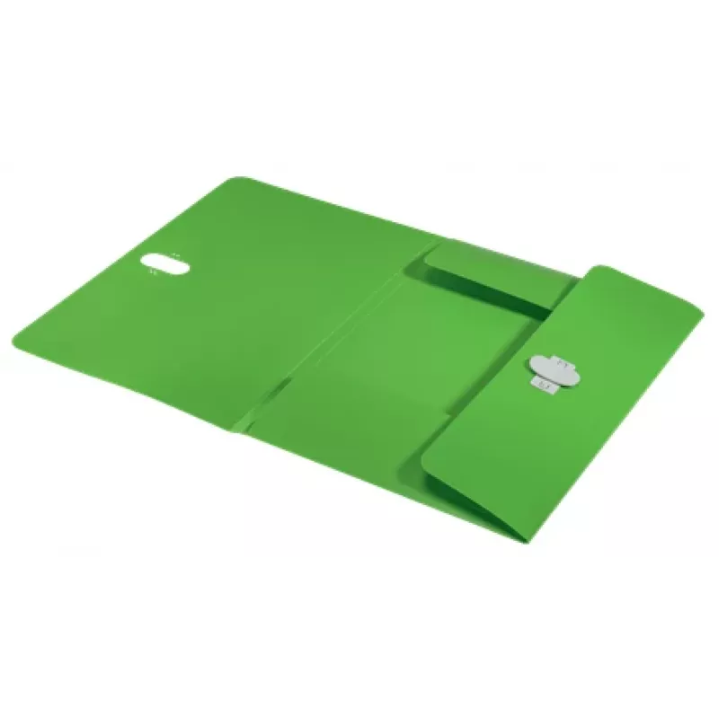 Leitz Recycle 3 atvartų aplankas, Vokinis aplankas, A4, Polipropilenas (PP), Žalias, Gulsčias, 150 lapų