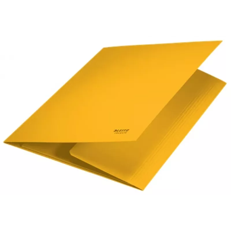 Leitz Recycle Card 3 atvartų aplankas, įprastas dokumentų aplankas, A4, kartoninis, geltonas, kraštovaizdžio/ portreto, 250 lapų
