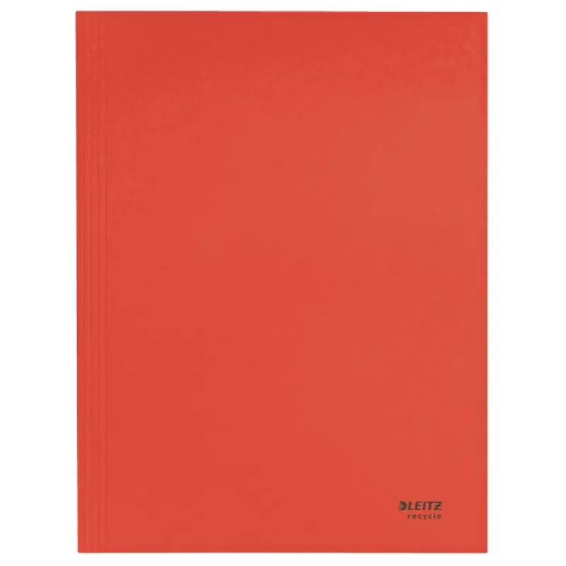 Leitz Recycle Card 3-Flap Folder, Įprastas dokumentų segtuvas, A4, Kartonas, Raudona, 250 lapų, 80 g/m²