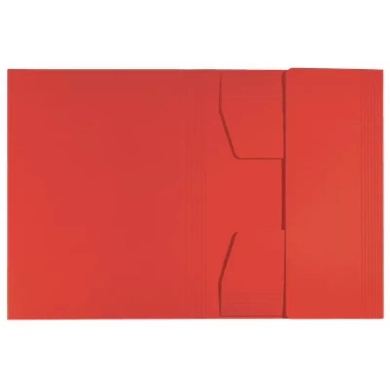 Leitz Recycle Card 3-Flap Folder, Įprastas dokumentų segtuvas, A4, Kartonas, Raudona, 250 lapų, 80 g/m²