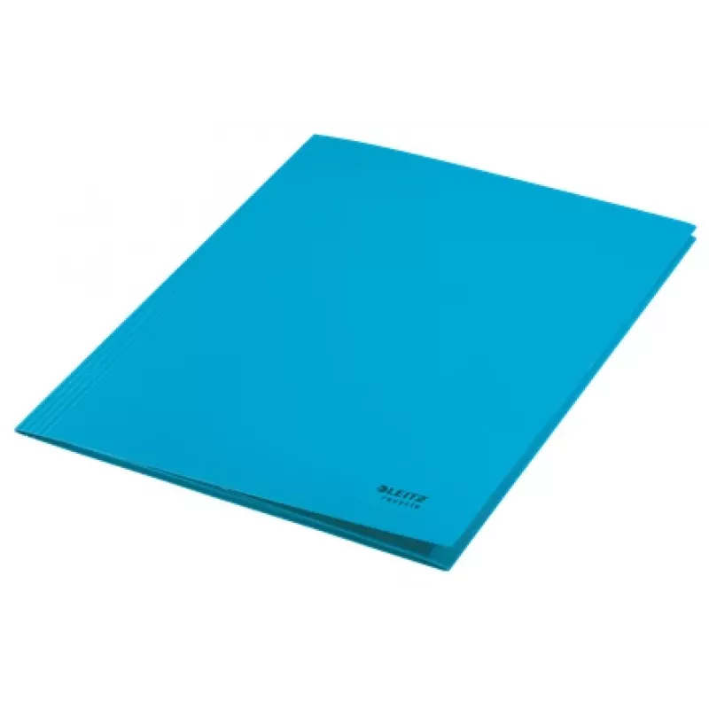 Leitz Recycle Card 3-Flap Folder, Conventional file folder, A4, Carton, Blue, Landscape/Portrait, 250 sheets