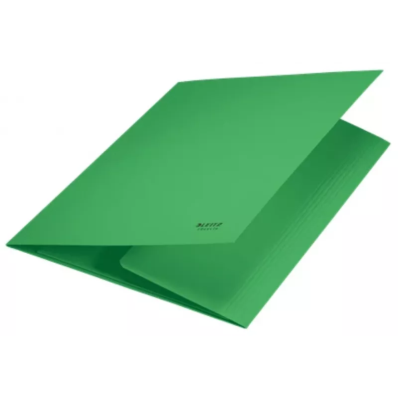 Leitz Recycle Card 3-Flap Folder, tradicinis dokumentų segtuvas, A4, kartoninis, žalias, gulsčias/stačias, 250 lapų