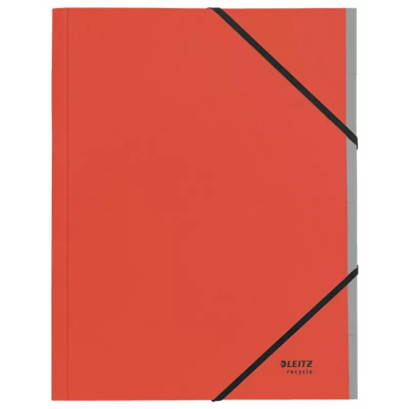 Leitz Recycle Card Divider Book, Signature folder, A4, Carton, Red, 430 g/m², Elastic band