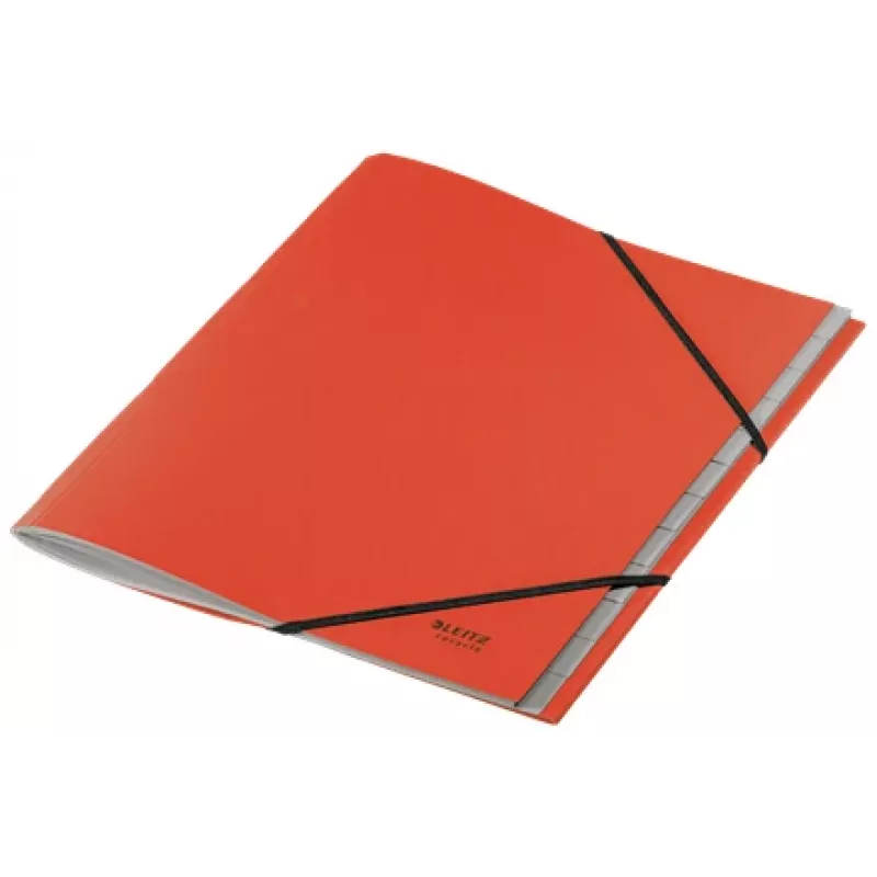 Leitz Recycle kartoninė daliklių knyga, A4, kartonas, raudona, 430 g/m², neutrali klimatui, 247 mm