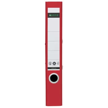 Leitz 180° Recycle svirtinė byla, A4, apvalus žiedas, saugojimui, kartonas, raudona, raudona