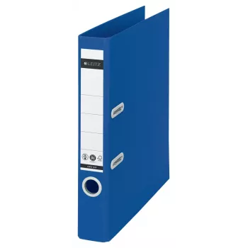 Leitz 180° Recycle svirties segtuvas, A4, apvalus žiedas, saugojimui, kartoninis, mėlynas