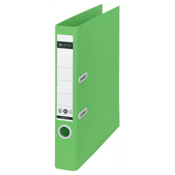 Leitz 180° Recycle svirties segtuvas, A4, apvalus žiedas, saugojimui, kartonas, žalia, žalia