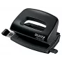 Leitz NeXXt Recycle Mini Hole Punch, 10 lapų, juodas, plastikinis, 8 cm, 5.5 mm, A4