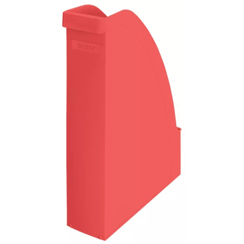 Leitz Recycle žurnalo dėtuvė, raudona, plastikas, A4, 78 mm, 308 mm, 300 g