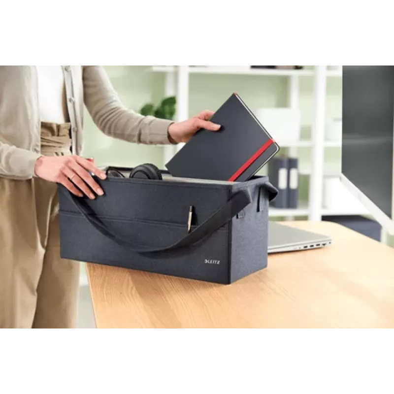 Leitz Fabric Hot Desking darbo krepšys, audinys, vienspalvis, audinys, užtrauktukas, unisex, 465 mm