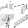 Leitz Ergo Space Saving dvigubas monitoriaus ir nešiojamojo kompiuterio stovas, spaustukas/priveržimas, 9 kg, 33 cm (13 colių), 81.3 cm (32 colių), 100 x 100 mm, pilkas