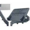 Leitz Ergo Space Saving dvigubas monitoriaus ir nešiojamojo kompiuterio stovas, spaustuvas / kiauryminis, 18 kg, 43,2 cm (17 colių), 81,3 cm (32 colių), 100 x 100 mm, tamsiai pilkas