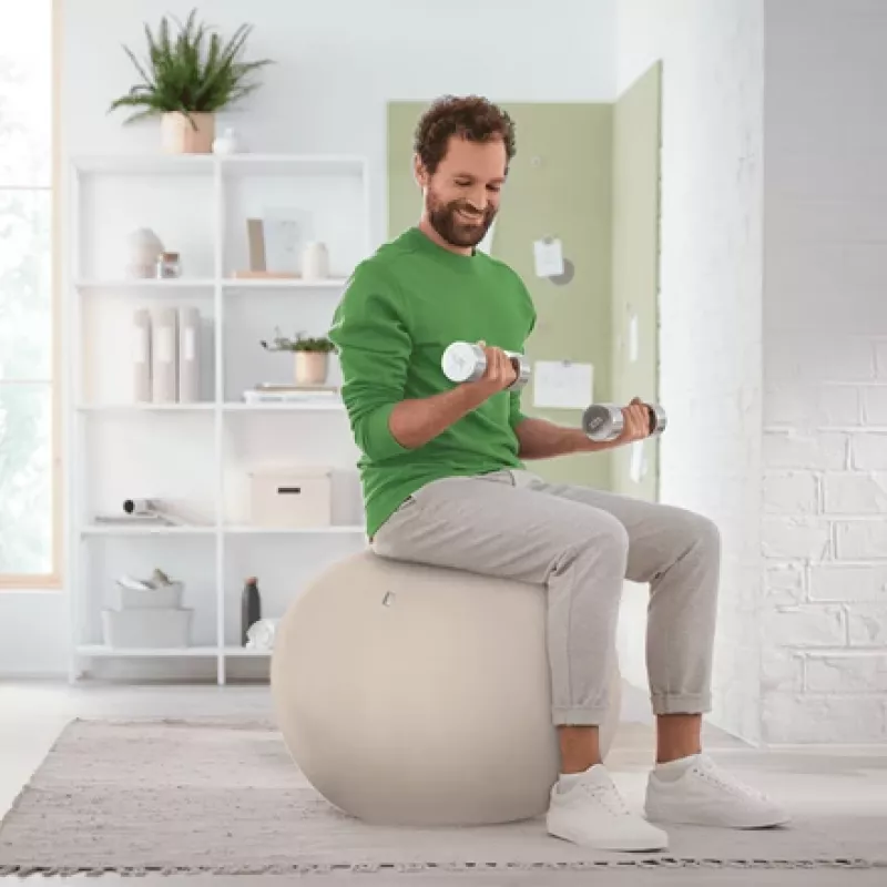 Leitz Ergo Active sėdėjimo kamuolys su stabdymo funkcija 65 cm, pilka