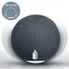 „Leitz Ergo“ aktyvus sėdėjimo kamuolys su stabdymo funkcija 65 cm, pilkas, pilno dydžio, 150 kg, TÜV, 65 cm, 2,87 kg