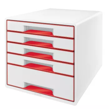 Leitz stalčių spintelė WOW Cube 5 stalčiai, 5 stalčiai, Plastikas, 270 mm, 287 mm, 363 mm, 3,59 kg