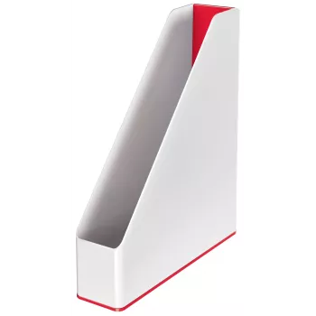 Leitz Magazine File WOW Dual Colour, raudona, balta, plastikinis, A4, 73 mm, 318 mm, 272 mm