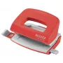 Leitz NeXXt Recycle Mini skylamušis, 10 lapų, raudonas, plastikinis, 8 cm, 5,5 mm, A4, A5, A6, Folio, US-Quart, 8 x 8 x 8 cm