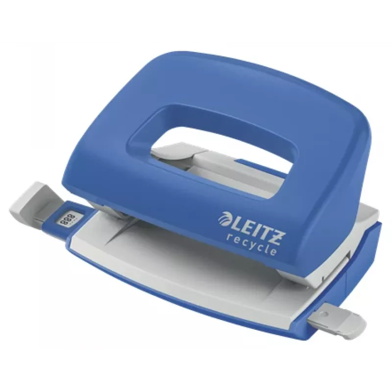 Leitz NeXXt Recycle Mini skylamušis, 10 lapų, mėlynas, plastikas, 8 cm, 5,5 mm, A6