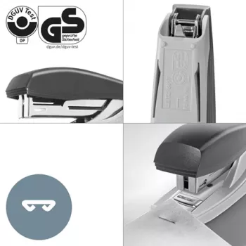 Leitz NeXXt Recycle Mini segiklis, 10 lapų, žalias, standartinis susegimas, plastikinis, 80 g/m², 3,5 cm