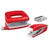 Leitz segiklio ir skylamušio rinkinys Mini WOW, 10 lapų, raudoni, P2, metaliniai, 80 g/m², 3,5 cm
