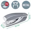Leitz segiklio ir skylamušio rinkinys Mini WOW, 10 lapų, raudoni, P2, metaliniai, 80 g/m², 3,5 cm
