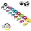 Leitz segiklio ir skylamušio rinkinys Mini WOW, 10 lapų, raudoni, P2, metaliniai, 80 g/m², 3,5 cm