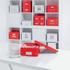 “Leitz Click & Store WOW” vidutinė tvarkymo dėžė, daiktadėžė, raudona, stačiakampė, kartonas, vienspalvė, skirta naudoti viduje