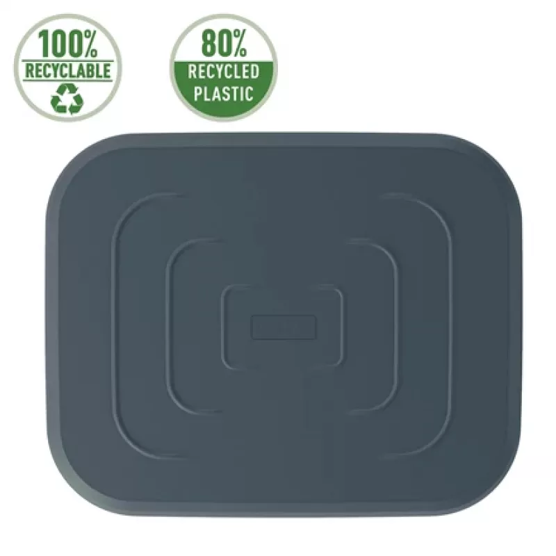 Leitz Ergo reguliuojama stalo kojų atrama, 80% perdirbto plastiko, pilka, perdirbtas plastikas, 34 cm, 42 cm, 340 mm, 420 mm
