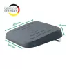 Leitz Ergo reguliuojama stalo kojų atrama, 80% perdirbto plastiko, pilka, perdirbtas plastikas, 34 cm, 42 cm, 340 mm, 420 mm