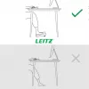 Leitz Ergo reguliuojama stalo kojų atrama, 80% perdirbto plastiko, pilka, perdirbtas plastikas, 34 cm, 42 cm, 340 mm, 420 mm