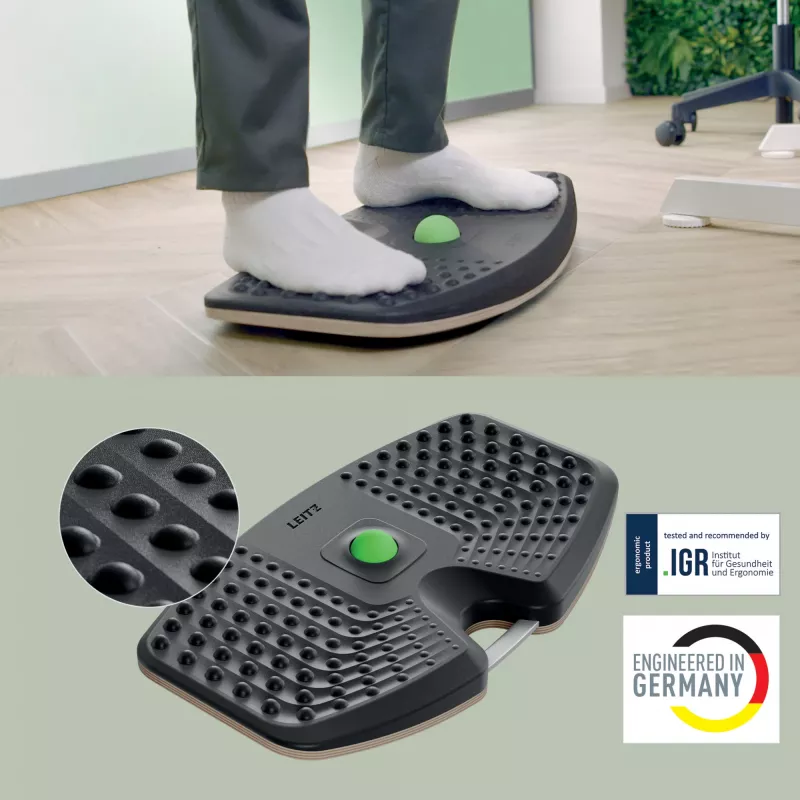 Leitz Ergo Active Balance Board, Balansavimo lenta, Tamsiai pilka, 200 kg, -14 - 14°, 540 mm, 310 mm