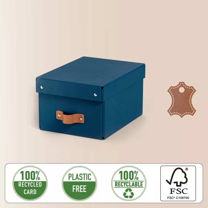 Leitz Puro laikymo dėžutė su dangčiu, maža, 7L, 100% perdirbtas kartonas, 2 vnt. pakuotėje