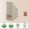 Leitz Puro žurnalų dėtuvė, 100% perdirbtas kartonas, pakuotėje 2 vnt., smėlio spalvos, kartonas, 100 mm, 260 mm, 310 mm, 310 g