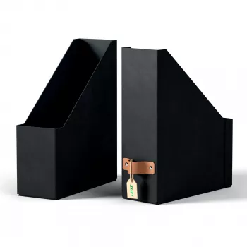 Leitz Puro Magazine File, 100% recycled card, pack of 2, Juoda, Carton, 100 mm, 260 mm, 310 mm, 310 g