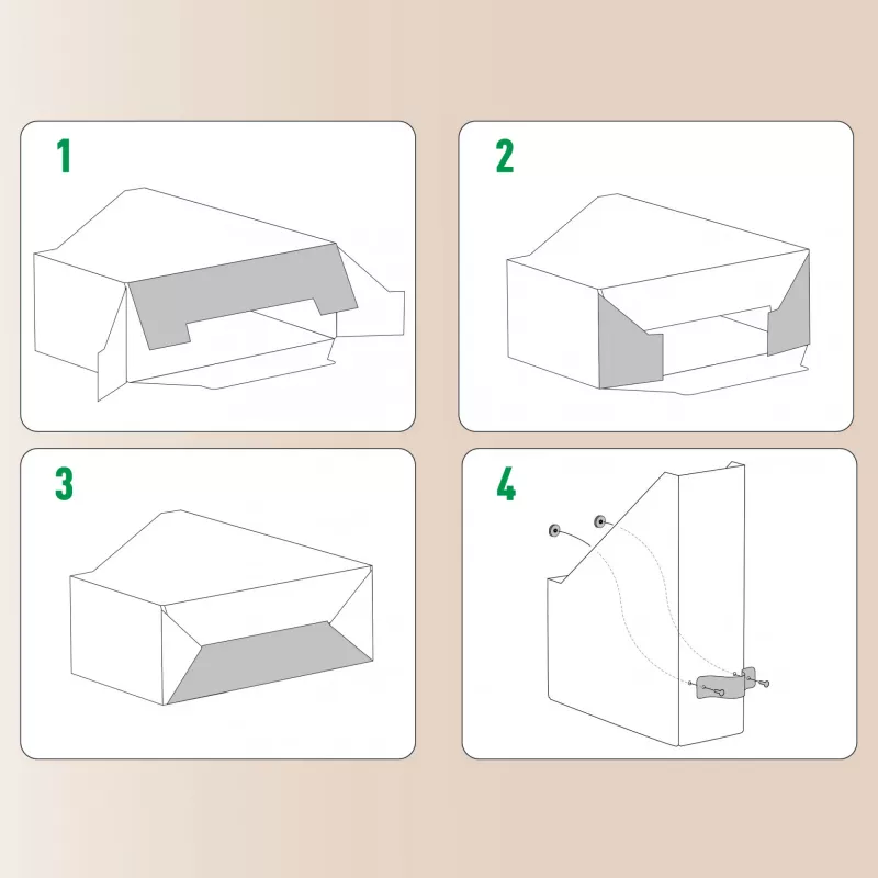 Leitz Puro Magazine File, 100% recycled card, pack of 2, Juoda, Carton, 100 mm, 260 mm, 310 mm, 310 g