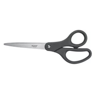 Leitz Titanium Scissors 205 mm, Suaugusiesiems, Tiesus pjovimas, Viengubos, Pilkos, Nerūdijantis plienas, Nerūdijantis plienas, Biuro žirklės