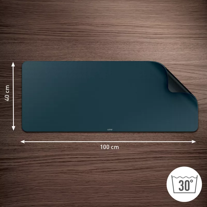 Leitz Extra Large Gaming Mat, Dark Pilka, Polypropylene (PP), 400 mm, 1000 mm, 3 mm, 800 g