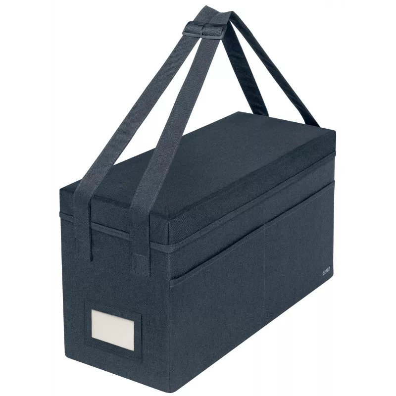 Leitz Fabric Hot Desking Work Bag su dangčiu, daiktadėžė, pilka, stačiakampė, medžiaginė, vienspalvė, unisex