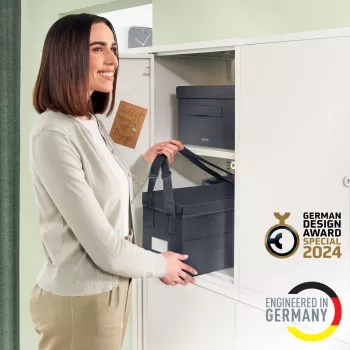 Leitz Fabric Hot Desking Work Bag su dangčiu, daiktadėžė, pilka, stačiakampė, medžiaginė, vienspalvė, unisex