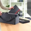 Leitz Fabric Hot Desking Work Bag su dangčiu, daiktadėžė, pilka, stačiakampė, medžiaginė, vienspalvė, unisex