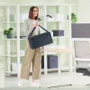 Leitz Fabric Hot Desking Work Bag su dangčiu, daiktadėžė, pilka, stačiakampė, medžiaginė, vienspalvė, unisex