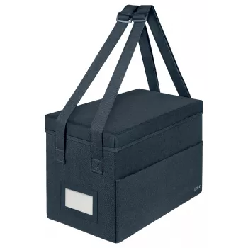 Leitz Fabric Compact Hot Desking Work Bag su dangčiu, laikymo krepšys, pilkas, stačiakampis, audinys, vienspalvis, suaugusiems