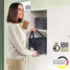 Leitz Fabric Compact Hot Desking Work Bag su dangčiu, laikymo krepšys, pilkas, stačiakampis, audinys, vienspalvis, suaugusiems